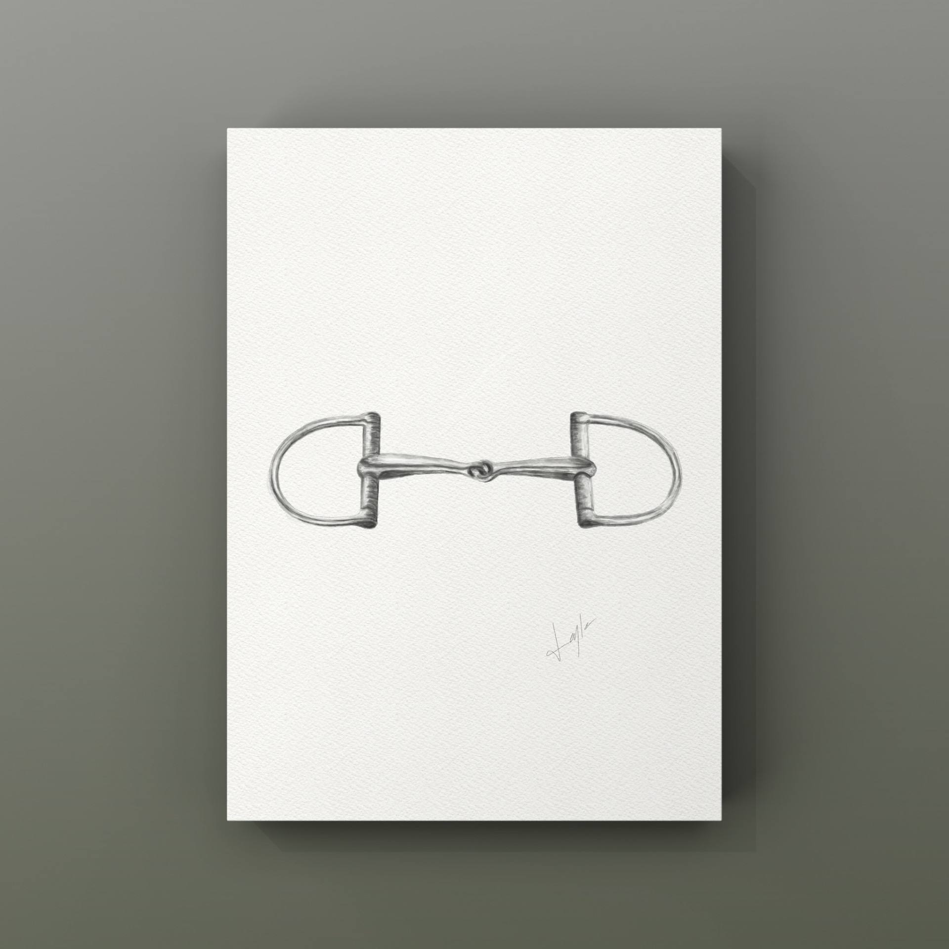 Watercolor Snaffle Bit digital art